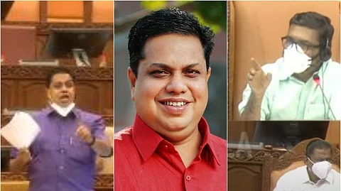 'ഷംസീര് താടിയില് ആണോ മാസ്ക്'?, ശാസനയുമായി സ്പീക്കര്
