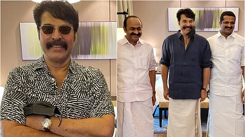 'പുഴു' ഗെറ്റപ്പില് മമ്മൂട്ടി, വി.ഡി.സതീശനൊപ്പമുള്ള ചിത്രം പങ്കുവച്ച് ആന്റോ ജോസഫ്