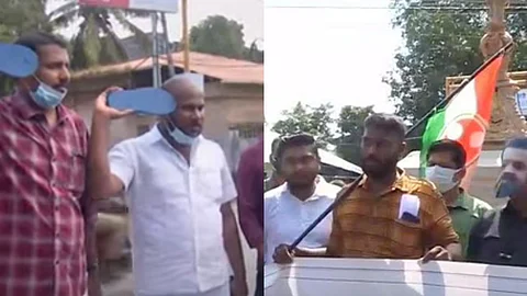 'എന്തിന് നിനക്ക് സല്യൂട്ട്, ചെരിപ്പ് കൊണ്ട് സല്യൂട്ട് തരാം'; സുരേഷ് ഗോപിക്കെതിരെ യൂത്ത് കോണ്ഗ്രസ്