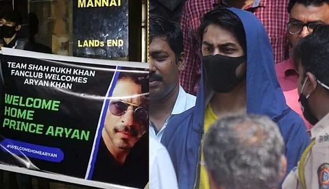 ജയിലിന് പുറത്ത് കാത്തുനിന്ന് ഷാരൂഖും ഗൗരിയും, ആര്യന്ഖാന് ജ്യാമത്തിലിറങ്ങി