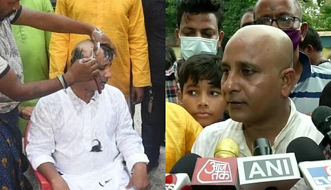 ബിജെപിയുടെ ദുര്ഭരണത്തിന് പ്രായശ്ചിത്തമായി തല മുണ്ഡനം ചെയ്ത് എം.എല്.എ, പാര്ട്ടി വിടുന്നുവെന്ന് പ്രഖ്യാപനം