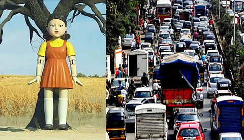 'റെഡ് ലൈറ്റില് മുന്നോട്ട് പോയാല് ഔട്ട്'; സ്ക്വിഡ് ഗെയിം മാതൃകയില് ട്രാഫിക്ക് നിയമം പഠിപ്പിച്ച് മുംബൈ പൊലീസ്