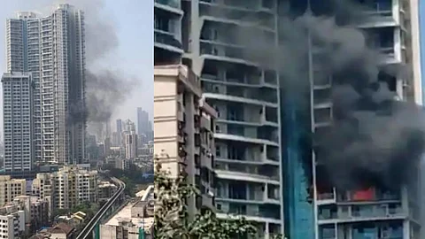 മുംബൈയില് കെട്ടിടസമുച്ചയത്തില് തീപിടിത്തം; രക്ഷപ്പെടാനുള്ള ശ്രമത്തില് താഴെ വീണ് ഒരാള് മരിച്ചു
