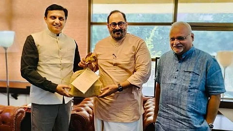 മന്ത്രി മുഹമ്മദ് റിയാസ് കേന്ദ്രസഹമന്ത്രി രാജീവ് ചന്ദ്രശേഖറുമായി കൂടിക്കാഴ്ച നടത്തി