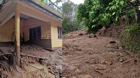 ഉരുള്പൊട്ടലും മഴവെള്ളപ്പാച്ചിലും; പത്തനംതിട്ട, കോട്ടയം, കൊല്ലം ജില്ലകളില് വ്യാപകനാശം, ആളപായമില്ല