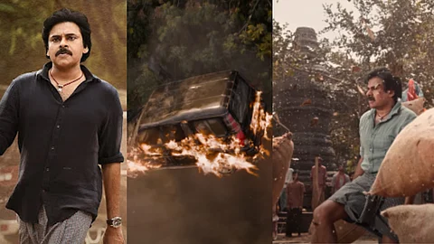 തീയില് പറക്കുന്ന എസ്.യു.വി, പറപറക്കുന്ന ചാക്കുകെട്ട്; ഇത് തെലുങ്ക് അയ്യപ്പന്നായരുടെ മാസ് എന്ട്രി