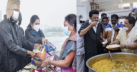 ദുരിതാശ്വാസക്യാമ്പിലെത്തി ഭക്ഷണം കഴിച്ച് നോക്കി നല്ലതാണെന്ന് ഉറപ്പ് വരുത്തി സ്റ്റാലിന്; അവശ്യവസ്തുക്കള് വിതരണം ചെയ്തു