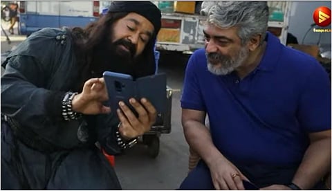 കുഞ്ഞാലി മരക്കാറിനെ കാണാനെത്തി തല അജിത്ത്; വീഡിയോ