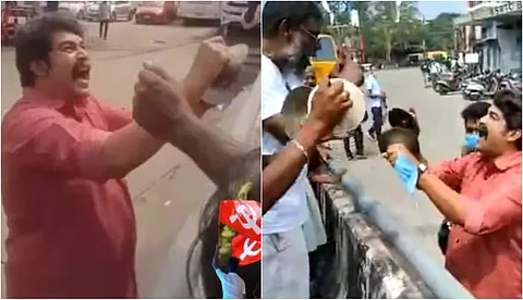 വിനായകന്റെ ഡിവിഷനില് എല്ഡിഎഫിന് വിജയം; ആഹ്ളാദം പങ്കിട്ട് ജോജു ജോര്ജും