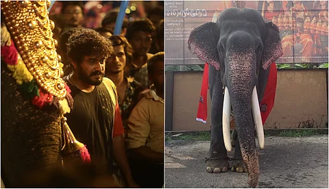 അജഗജാന്തരത്തിലെ 'ആന' നടയ്ക്കല് ഉണ്ണികൃഷ്ണന് റിലീസ് ദിവസം തിയേറ്ററില്