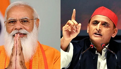 ചുവന്ന തൊപ്പി ഉത്തര്പ്രദേശിനല്ല, മോദിക്കുള്ള മുന്നറിയിപ്പ്; ഒരേ നാണയത്തില് തിരിച്ചടിച്ച് അഖിലേഷ് യാദവ്