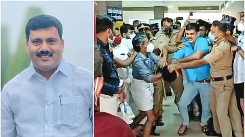 ഡി.വൈ.എഫ്.ഐ ഗുണ്ടകളെ ഉപയോഗിച്ച് സമരം നേരിട്ടെന്ന് റിജില് മാക്കുറ്റി, 'ചുവപ്പ് നരച്ചാല് കാവി'