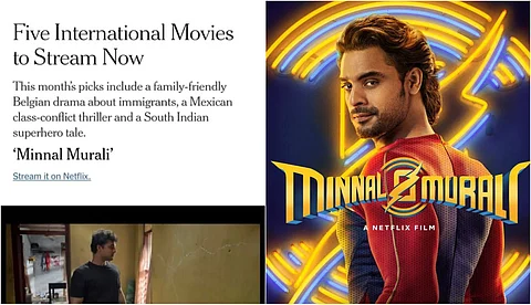 ന്യൂയോര്ക്ക് ടൈംസിന്റെ 'അഞ്ച് മികച്ച സിനിമകളെ'ന്ന ലേഖനത്തില് മിന്നല് മുരളിയും