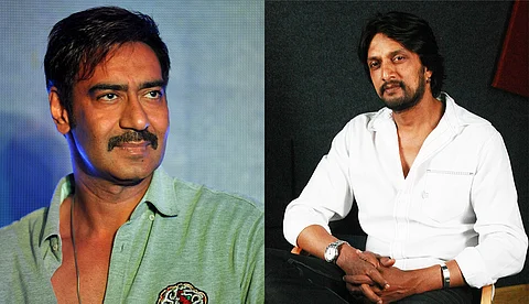 ഹിന്ദി ദേശീയ ഭാഷയല്ലെന്ന് കിച്ച സുദീപ്; പിന്നെന്തിനാണ് സിനിമകള് ഹിന്ദിയില് ഡബ്ബ് ചെയ്യുന്നതെന്ന് അജയ് ദേവ്ഗണ്