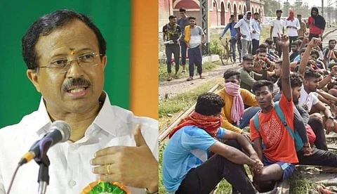 അഗ്നിപഥിനെതിരെ പ്രതിഷേധിക്കുന്നത് യുവാക്കള്ക്കിടയിലെ സാമൂഹ്യവിരുദ്ധര്: വി. മുരളീധരന്