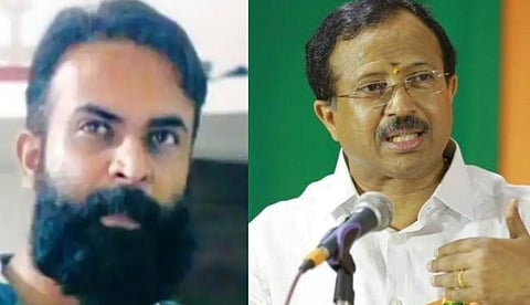 വി.മുരളീധരന് ബിജെപിയുടെ ശാപം, പാര്ട്ടിക്കാര് നരകത്തിലേക്ക് അയക്കുമെന്ന് ട്വീറ്റ്; യുവമോര്ച്ച നേതാവിനെ പുറത്താക്കി