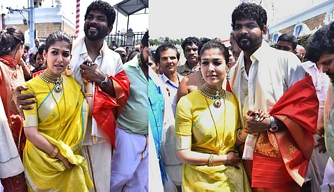 തിരുപ്പതി ക്ഷേത്ര പരിസരത്ത് ചെരുപ്പിട്ട് നടന്നതിന് നയന്താരയ്ക്കെതിരെ വിമര്ശനം; ക്ഷമ ചോദിച്ച് വിഗ്നേഷ് ശിവന്