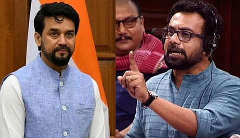 ഒരു വിഭാഗം മാധ്യമ സ്ഥാപന മേധാവികളുമായുള്ള കേന്ദ്ര മന്ത്രിയുടെ വിവാദ യോഗം; രാജ്യസഭയില് ബ്രിട്ടാസിനോട് മാപ്പ് പറഞ്ഞ് അനുരാഗ് ഠാക്കൂര്