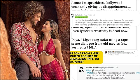 റേപ്പ് കള്ച്ചറിനെ നോര്മലൈസ് ചെയ്യുന്ന വരികള്; ലൈഗറിലെ 'ആഫത്' ഗാനത്തിനെതിരെ വിമര്ശനം