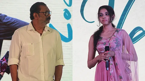 ലാലിനൊപ്പം അനഘയും നിരഞ്ജും; താരനിറവില് 'ഡിയര്വാപ്പി' ഓഡിയോ ലോഞ്ച്