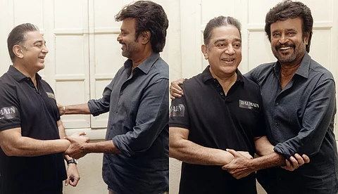 '21 വർഷത്തിന് ശേഷം ഒരേ സ്റ്റുഡിയോയിൽ രജനികാന്തും കമൽ ഹാസനും' ; കണ്ടുമുട്ടിയത് 'ഇന്ത്യൻ-2','തലൈവർ170' ചിത്രീകരണത്തിനിടെ