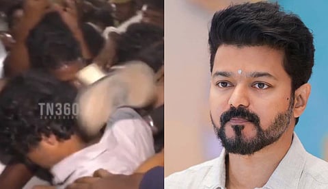 വിജയകാന്തിന്റെ സംസ്കാര ചടങ്ങിൽ പങ്കെടുക്കാനെത്തിയ നടൻ വിജയ്ക്ക് നേരെ ചെരുപ്പേറ്; വീഡിയോ വെെറൽ