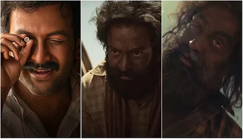 ആടുജീവിതത്തിൽ പൃഥ്വിരാജ് എത്തുന്നത് മൂന്ന് വേറിട്ട ഭാവങ്ങളിൽ, ബ്ലെസി സിനിമയുടെ പുതിയ ലുക്ക്