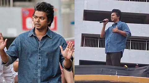 'തമിഴ്നാട്ടിലെ എൻ നൻപൻ, നൻപികൾ മാതിരി നിങ്ങളും വേറെ ലെവൽ'; ആരാധകരെ മലയാളത്തിൽ അഭിസംബോധന ചെയ്ത് വിജയ്