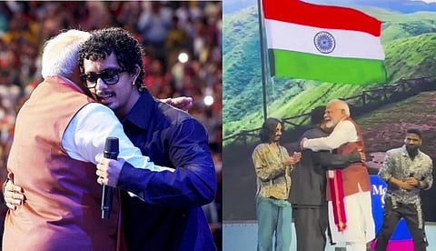 മോദി പറഞ്ഞു 'ജയ് ഹനുമാൻ', പ്രധാന മന്ത്രിയുടെ ആലിംഗനം ഏറ്റുവാങ്ങി മലയാളി റാപ്പർ ഹനുമാൻ കൈൻഡ്, വീഡിയോ വൈറൽ