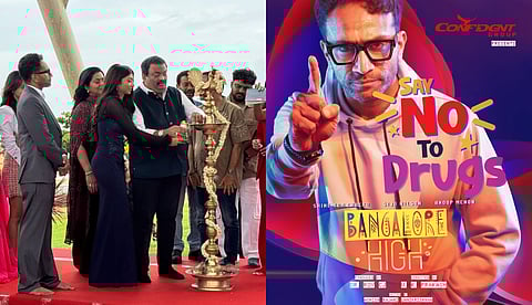 കോൺഫിഡന്റ് ഗ്രൂപ്പിന്റെ നിർമ്മാണത്തിൽ വി കെ പ്രകാശ് സംവിധാനം ചെയ്യുന്ന ചിത്രം "ബാംഗ്ലൂർ ഹൈ" ടൈറ്റിൽ പോസ്റ്റർ റിലീസായി