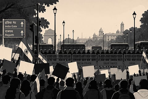 The Choked Capital: The Infrastructural Politics of Surveillance Suppress Right to Protest Demanding CEC Gyanesh Kumar’s Resignation