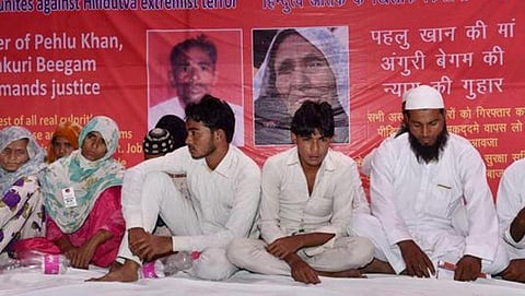 Pehlu Khan's relatives protest his lynching as Alwar Police charge victims with cow smuggling