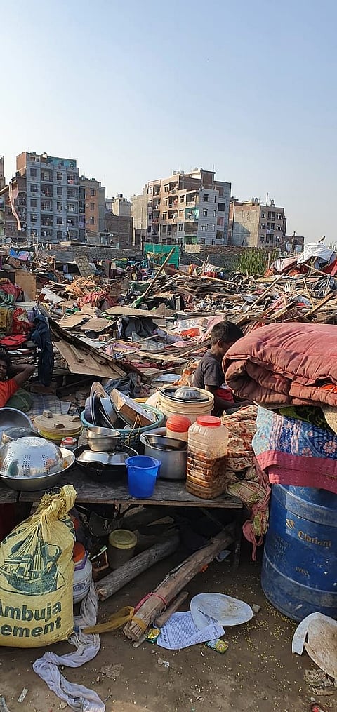 Everything was razed to the ground, leaving the residents nowhere to go. Source: Mohammad Asif, The Quint