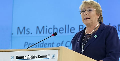 Michele Bachelet.
File Photo.