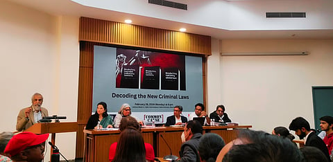 Dangers of the three new criminal laws flagged by lawyers, academics and activists at New Delhi event