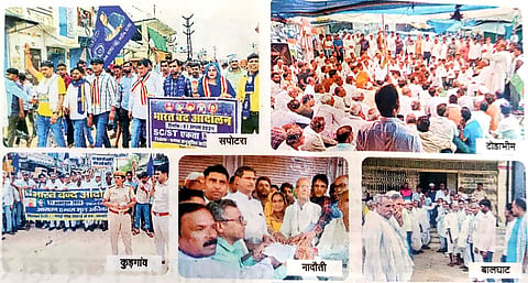करौली जिले में भारत बंद के दौरान ली गई तसवीरें