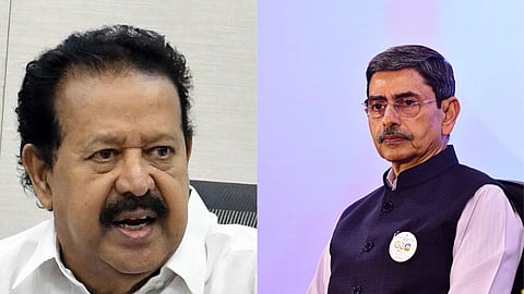 Governor R.N. Ravi and TN Minister Govi Chezhiyan