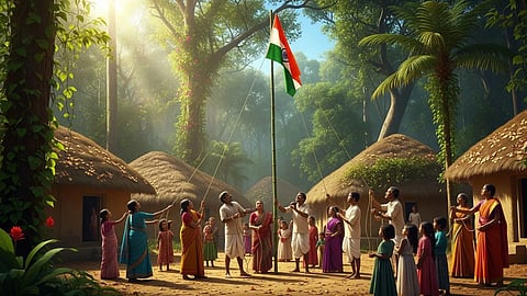 In Nandurbar’s Remote Hamlet, Villagers Witness First-Ever Flag Hoisting on Independence Day