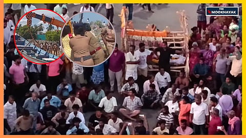 दलित समुदाय ने शव को ईस्ट कोस्ट रोड पर रखकर सड़क जाम कर दिया।