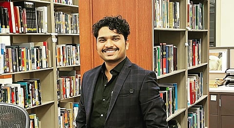 Vikas at the University of Columbia Library