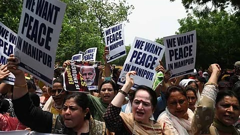 Women's anger erupted over Manipur violence
