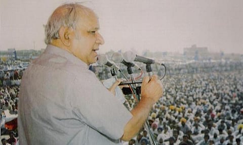 In 1990, KanshiRam stood before tens of thousands of people in New Delhi and attacked the notion that "the weaker sections" of society were being looked after by the higher castes.