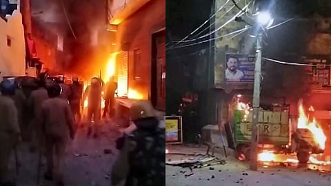 The tension escalated to the extent that the police had to reportedly fire several rounds in the air.
