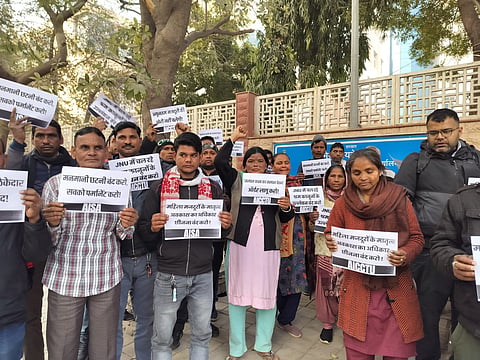 The workers staged a protest last month at the office of Assistant Labour Commissioner and presented a detailed complaint outlining several pressing issues.