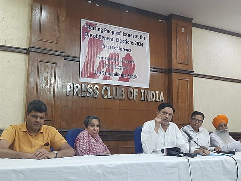 Firoz Ahmed Speaking at the Press Conference