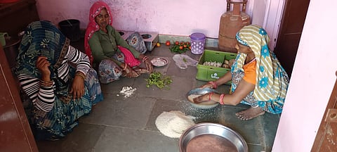 Thousands of women, along with men, are involved in preparing mid-day meals for children in government schools across the state.