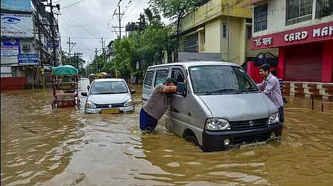 Flash floods in Guwahati in 2023