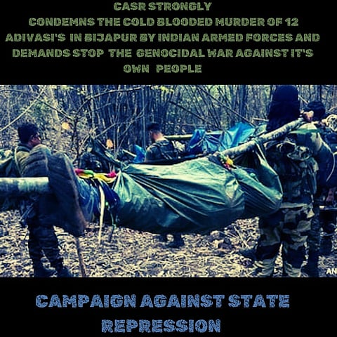 Coalition of Rights Groups Condemns Alleged Massacre of Adivasi Peasants in Bastar