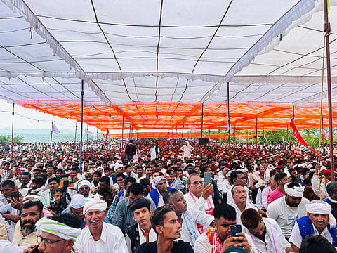 Tribal communities participated in the mega cultural rally at Banswara's Mangarh Dham signaling a renewed struggle for a separate Bhil state.
