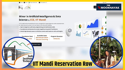 The dispute stems from claims by Anuradha Tiwari, a content marketing entrepreneur and TEDx speaker, that IIT Mandi collaborated with her to promote the course as a merit-based initiative with no reservations.
